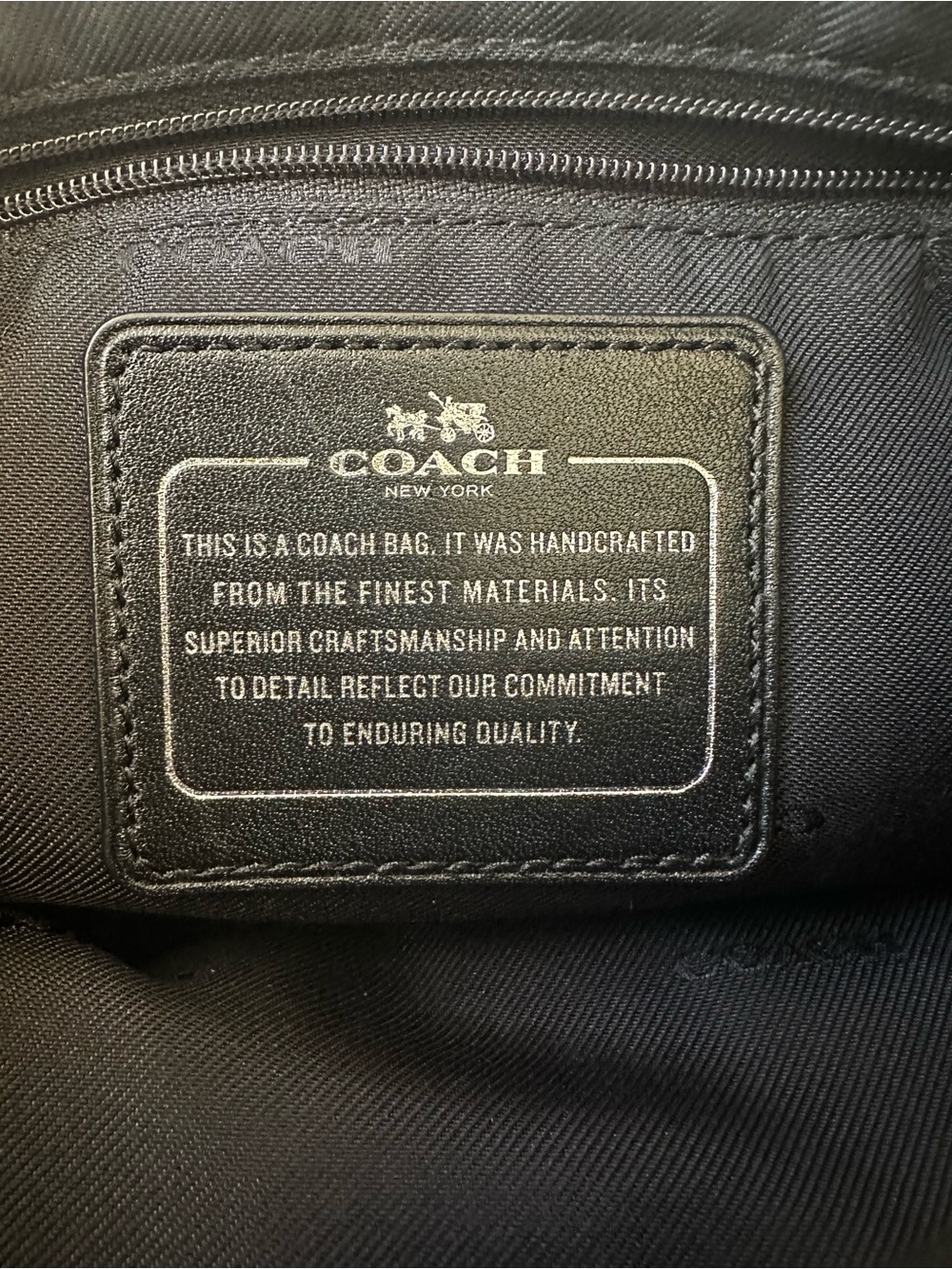 Coach Charley Signature Canvas Shoulder Bag Charcoal Black Small Zip Purse - Picture 10 of 15